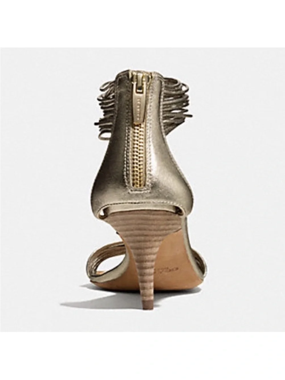 Coach Manya light gold Kitten Heel Sandals